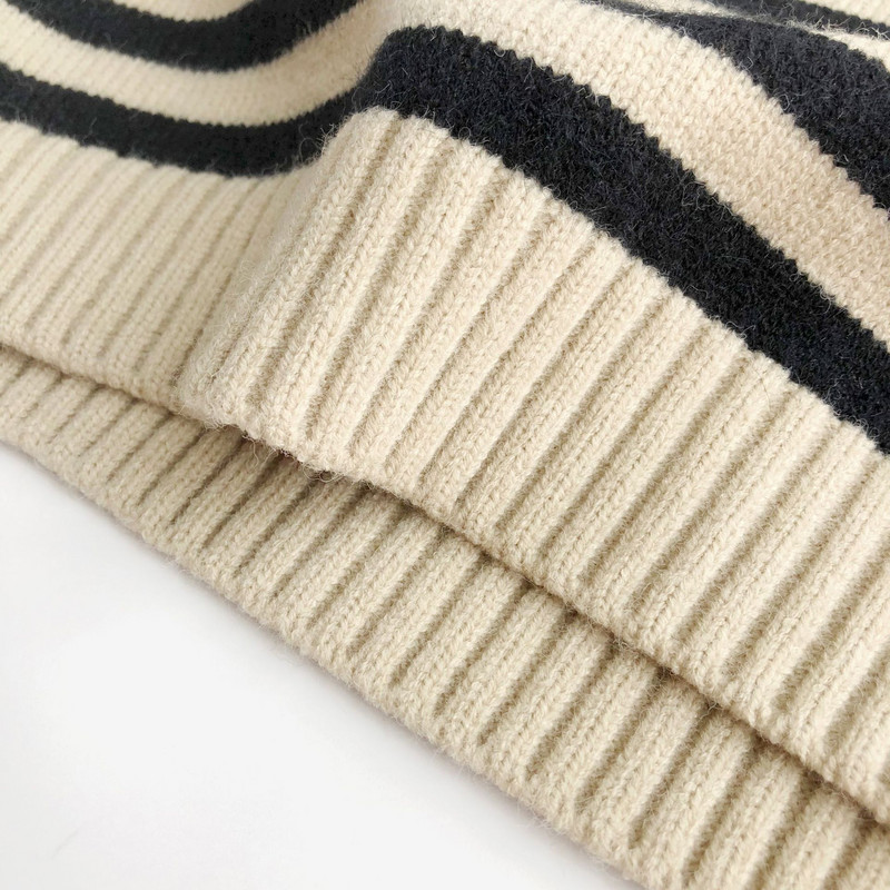 Jesen Zima Nova dječja jakna bez rukava Bebi dječaci Djevojčice Prugasti ležerni pleteni prsluk Dječji pamučni široki gornji kaput