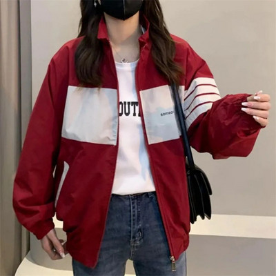 Jachete scurte de primăvară, toamnă, pentru femei, nou 2023, haină cardigan contrastantă, 2023, pentru femei, la modă, guler cu rever, pardesiu versatil pentru timp liber