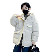 Jachetă pentru băieți Jachetă groasă și caldă pentru băiat Palton căptușit din bumbac Copii stil casual Copii Haine de iarnă 6 8 10 12 14