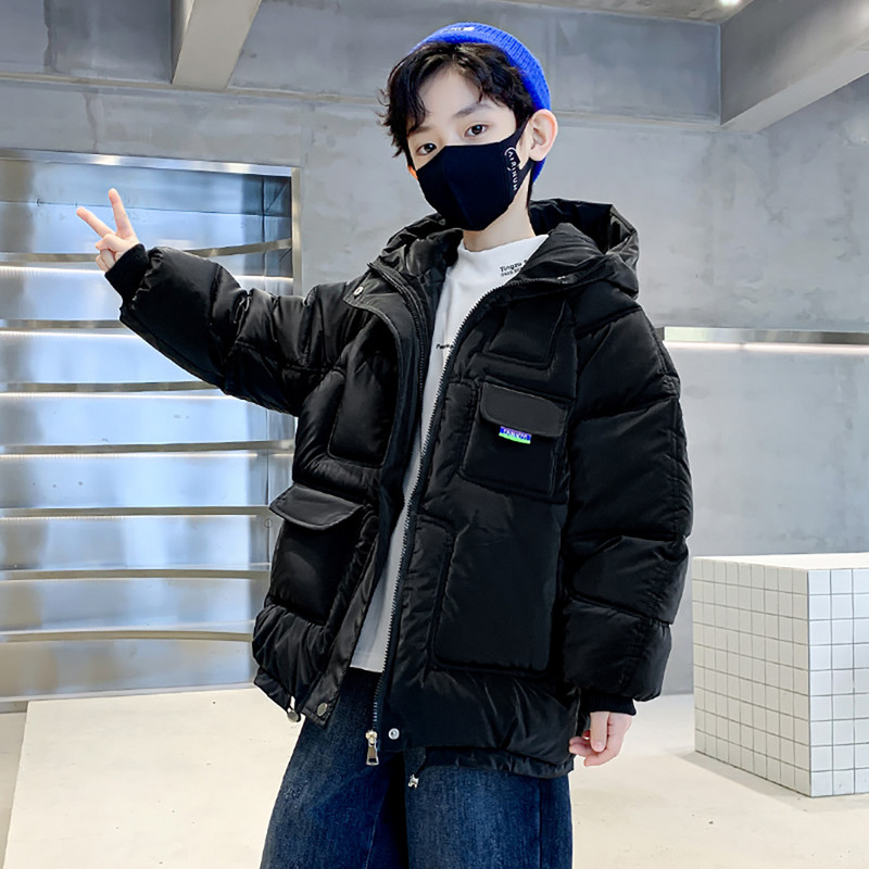 Jachetă pentru băieți Jachetă groasă și caldă pentru băiat Palton căptușit din bumbac Copii stil casual Copii Haine de iarnă 6 8 10 12 14