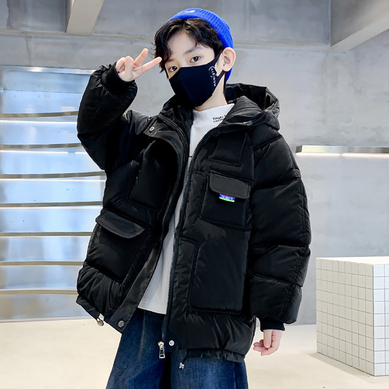 Jachetă pentru băieți Jachetă groasă și caldă pentru băiat Palton căptușit din bumbac Copii stil casual Copii Haine de iarnă 6 8 10 12 14