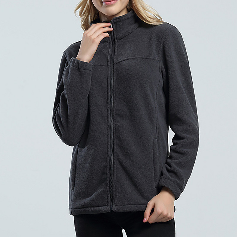 Îmbrăcăminte de toamnă pentru femei Jachetă fleece cu fermoar complet (cu buzunare) Jachetă fleece polară moale Pulover Cardigan cald