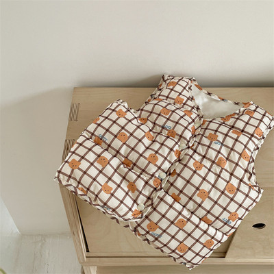 Toamnă Iarnă Copii Veste Mantoane 1-6 ani Veste calde pentru băieți Culoarea imprimată Sugari Bumbac căptușit Veste unisex pentru copii