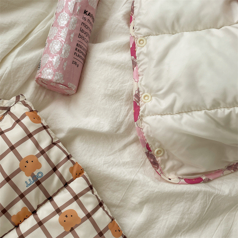 Toamnă Iarnă Copii Veste Mantoane 1-6 ani Veste calde pentru băieți Culoarea imprimată Sugari Bumbac căptușit Veste unisex pentru copii