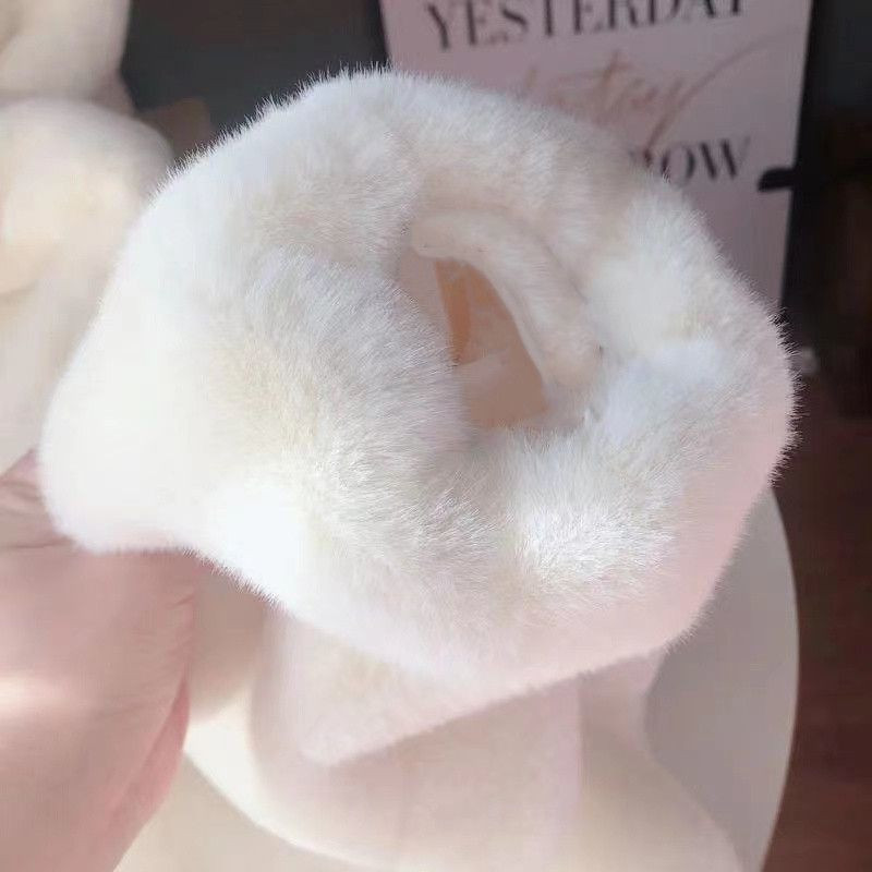 Pliušas sutirštintas vilnos imitacija 2022 rudens žiema nauja mergaičių su gobtuvu laisvos mielos meškos ausytės universalus vidutinio ilgio paltas su užtrauktuku