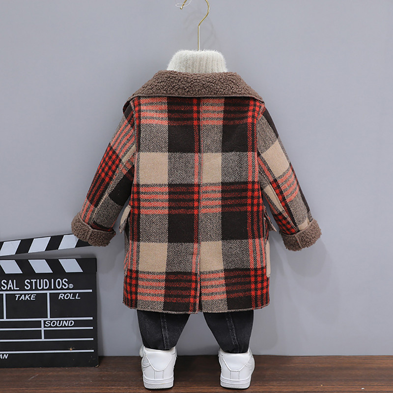 Mētelis zēnam Plaids Patter Jaka Mētelis zēns pavasara rudens zēnu jakas ikdienas stils bērnu apģērbi zēnam