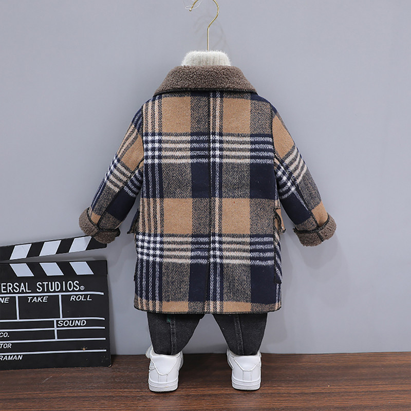 Mētelis zēnam Plaids Patter Jaka Mētelis zēns pavasara rudens zēnu jakas ikdienas stils bērnu apģērbi zēnam