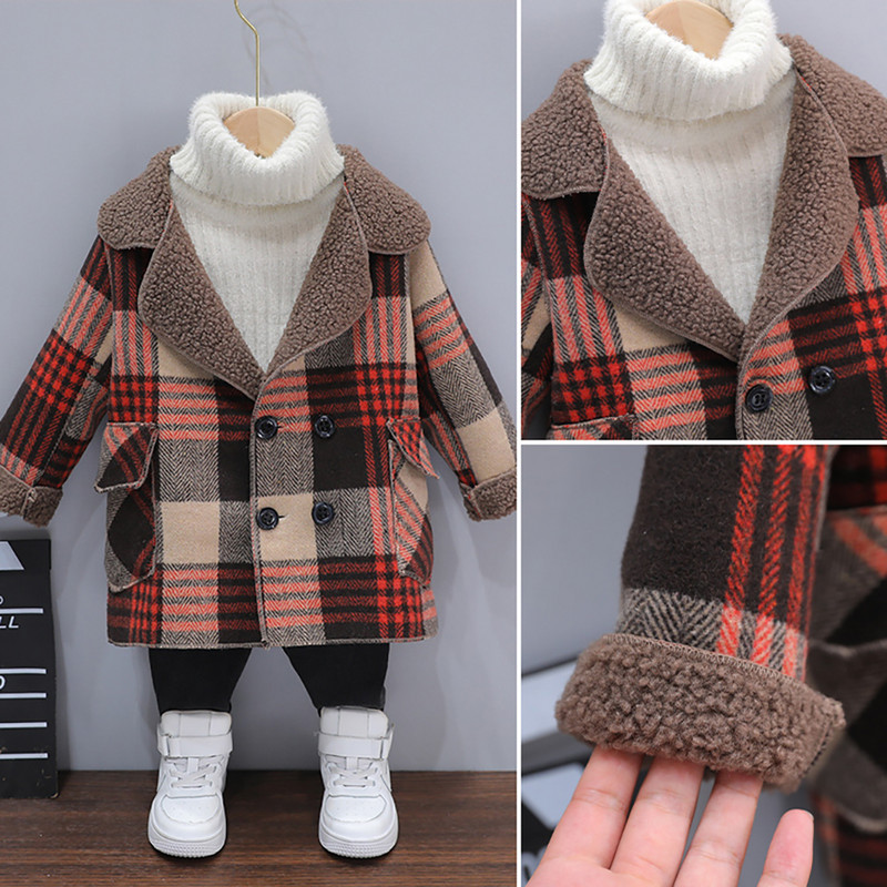 Mētelis zēnam Plaids Patter Jaka Mētelis zēns pavasara rudens zēnu jakas ikdienas stils bērnu apģērbi zēnam