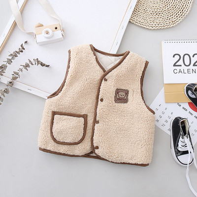 Nova deblja odjeća za bebe, dječake, djevojčice, dječji prsluk iz crtića, dječji ležerni kostim od flisa, jesen, zima, dječja moda, topla vanjska odjeća