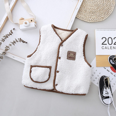 Nova deblja odjeća za bebe, dječake, djevojčice, dječji prsluk iz crtića, dječji ležerni kostim od flisa, jesen, zima, dječja moda, topla vanjska odjeća