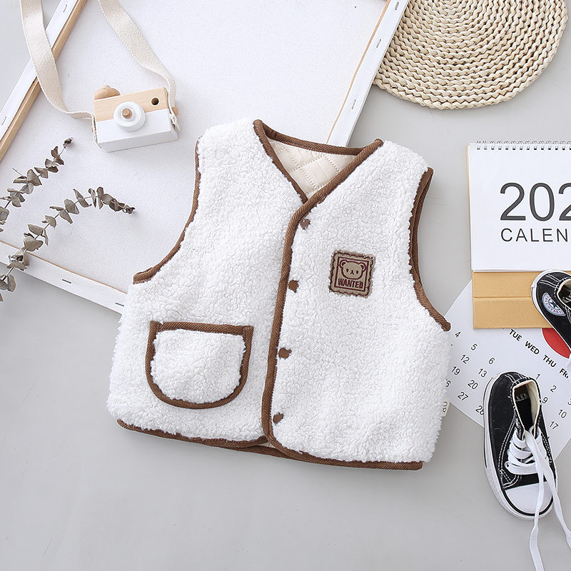 Nova deblja odjeća za bebe, dječake, djevojčice, dječji prsluk iz crtića, dječji ležerni kostim od flisa, jesen, zima, dječja moda, topla vanjska odjeća