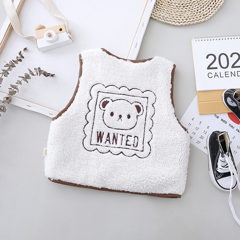 Nova deblja odjeća za bebe, dječake, djevojčice, dječji prsluk iz crtića, dječji ležerni kostim od flisa, jesen, zima, dječja moda, topla vanjska odjeća