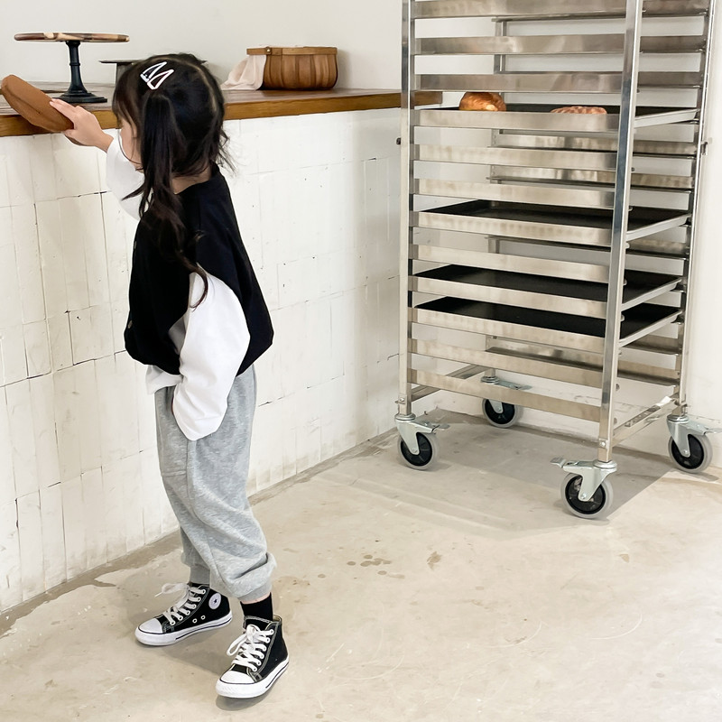 Veste korejiešu jauns rudens stils bērnu apģērbs zēnu meiteņu džemperis ikdienišķs adījums vienkrāsains pogas, vienas rindas daudzpusīgs virsdrēbes