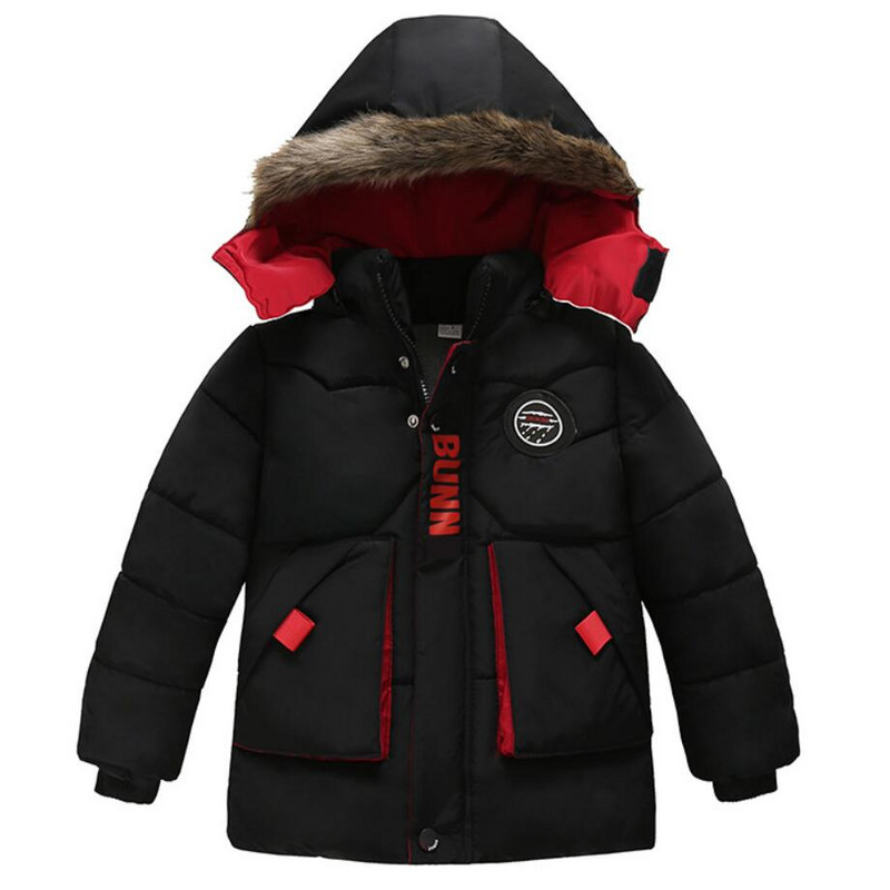Jachete de iarnă pentru băieți la modă 2021, cu glugă, îmbrăcăminte exterioară caldă, îmbrăcăminte pentru copii, groasă de pluș, parka caldă, haine de bumbac pentru băiat.