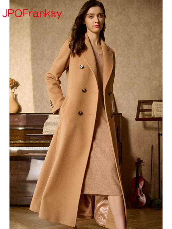 Toamnă/Iarnă 2023, nouă haină de damă, cămilă, culoare uni