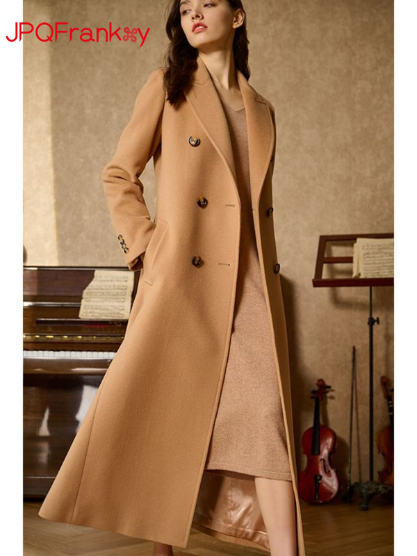 Toamnă/Iarnă 2023, nouă haină de damă, cămilă, culoare uni