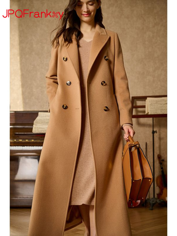 Toamnă/Iarnă 2023, nouă haină de damă, cămilă, culoare uni