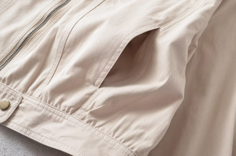 Jachetă din bumbac de toamnă pentru femei. Jachetă de bază largi, jachetă de baseball cu mânecă lungă, ocazional bomber, îmbrăcăminte exterioară pentru femei, îmbrăcăminte stradală vintage