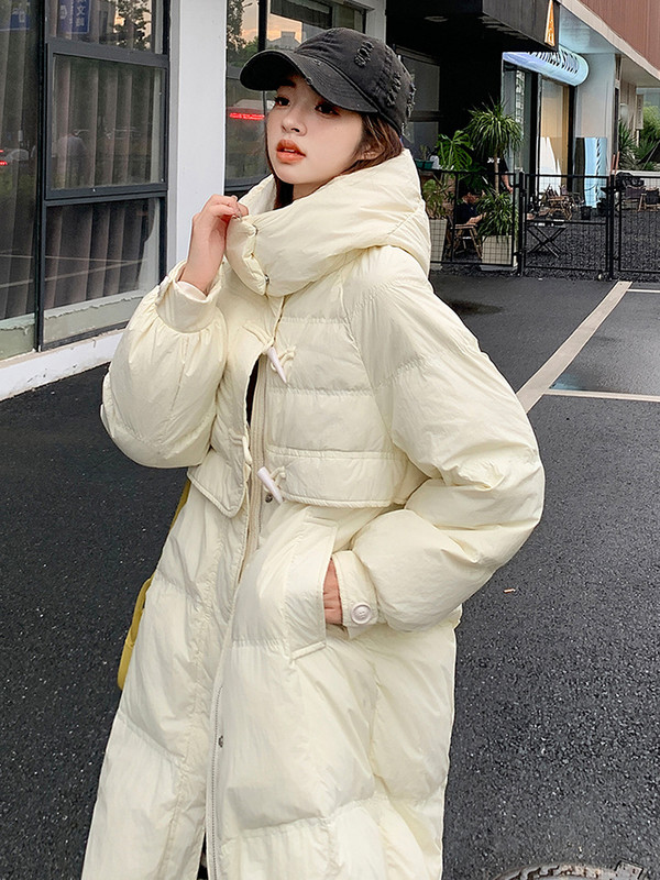 Zimske ženske donje jakne za 2023. Ultra lagani topli ležerni kaput Ženska pufer jakna s kapuljačom, pamučno podstavljene parke Duga gornja odjeća