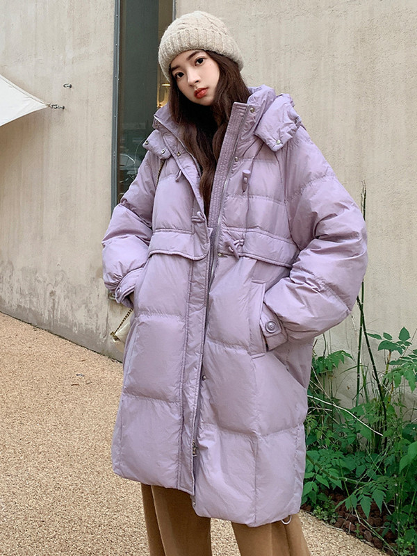 Zimske ženske donje jakne za 2023. Ultra lagani topli ležerni kaput Ženska pufer jakna s kapuljačom, pamučno podstavljene parke Duga gornja odjeća