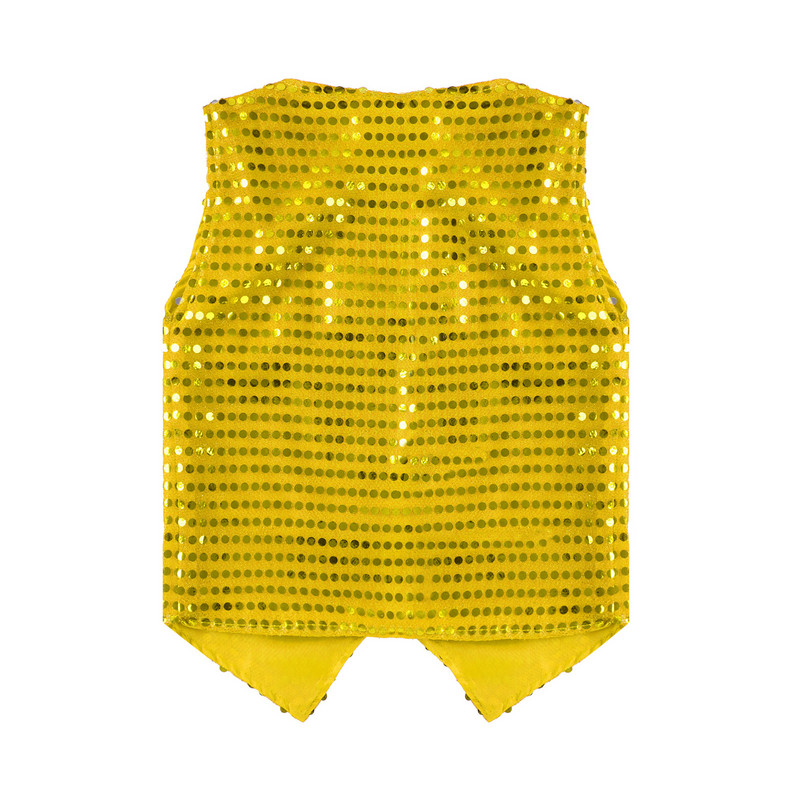 Dječji dječak i djevojčica Elegantna odjeća bez rukava Hip-hop šljokice Elegantni prsluci Prsluci Kostim za scenski nastup na jazz plesnoj zabavi