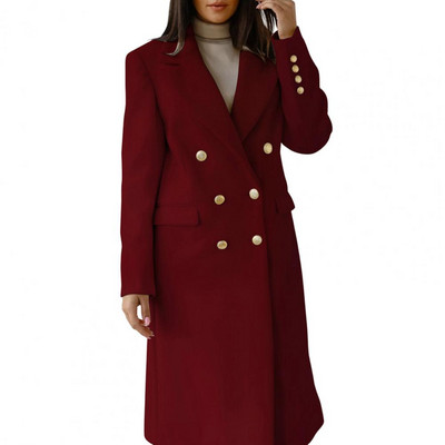 Zimski kaput Kardigan dugih rukava koji održava toplinu Spušteni ovratnik Ženski jesenski kaput Ženski zimski kaput za posao