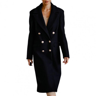 Zimski kaput Kardigan dugih rukava koji održava toplinu Spušteni ovratnik Ženski jesenski kaput Ženski zimski kaput za posao