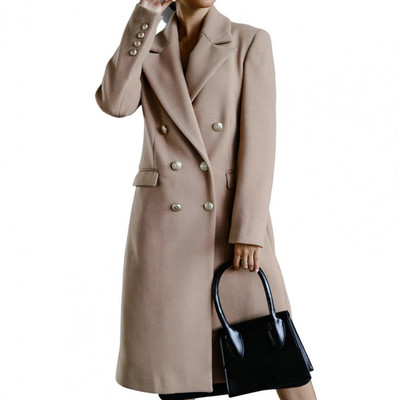 Zimski kaput Kardigan dugih rukava koji održava toplinu Spušteni ovratnik Ženski jesenski kaput Ženski zimski kaput za posao