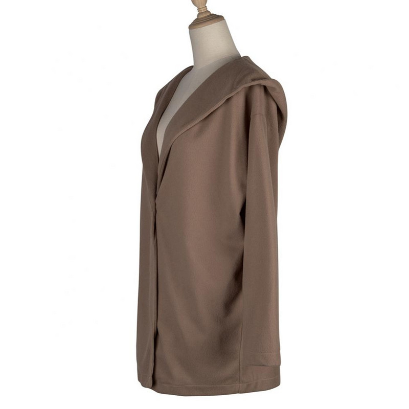 Novi vuneni ženski kaput s kapuljačom, tkana jakna za jesen/zimu 2023