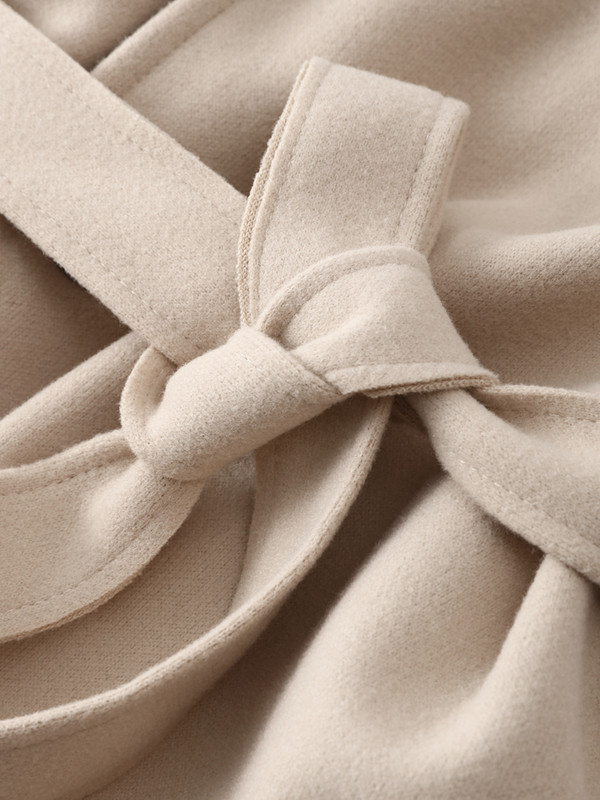 Trench pentru femei groase coreeană jachete calde guler răsturnat haine cu mâneci bufante lungi, haine de toamnă, cu centură elegantă, top midi chic pentru femei