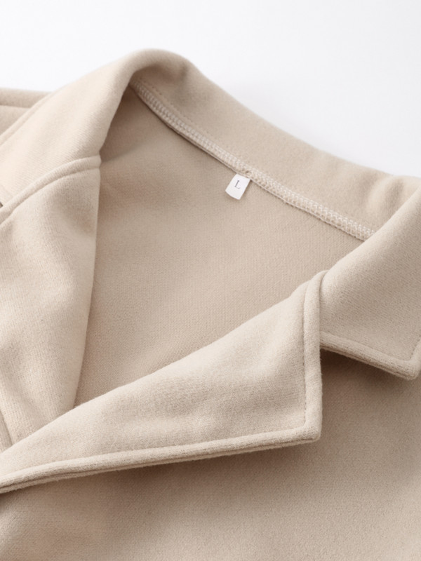 Trench pentru femei groase coreeană jachete calde guler răsturnat haine cu mâneci bufante lungi, haine de toamnă, cu centură elegantă, top midi chic pentru femei