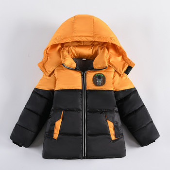 Студено зимно момчешко яке за деца Палта Детски топли дрехи с качулка Дебело поларено палто за бебешки дрехи Костюм 2 3 4 5 6 Y