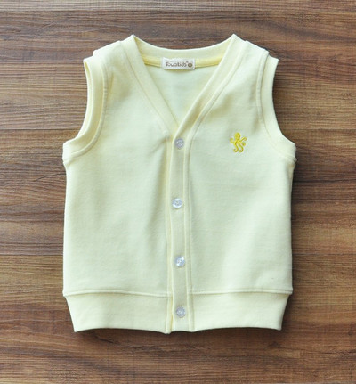 Vestă pentru copii pentru fată și băiat, ocazional, din bumbac, haine exterioare pentru copii, haine, cu decolteu în V, vestă fără mâneci, jachetă RT550