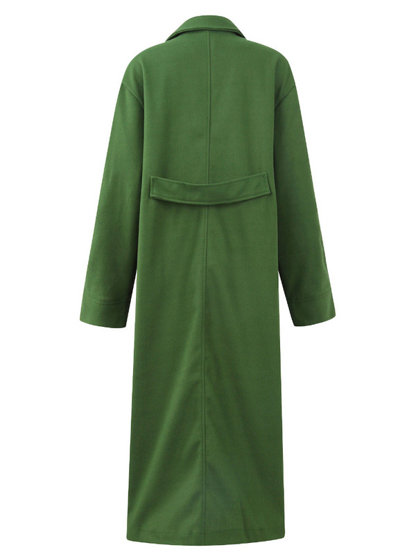 Nova jesenska ženska odjeća, jednobojna jakna s reverima i dugim rukavima, temperamentan ženski trenč s dugim gumbima za putovanje na posao i na posao