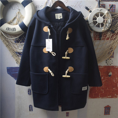 Jachetă de iarnă pentru femei în stil japonez, stil japonez, jachetă lungă, căptușită, îngroșată, JK.