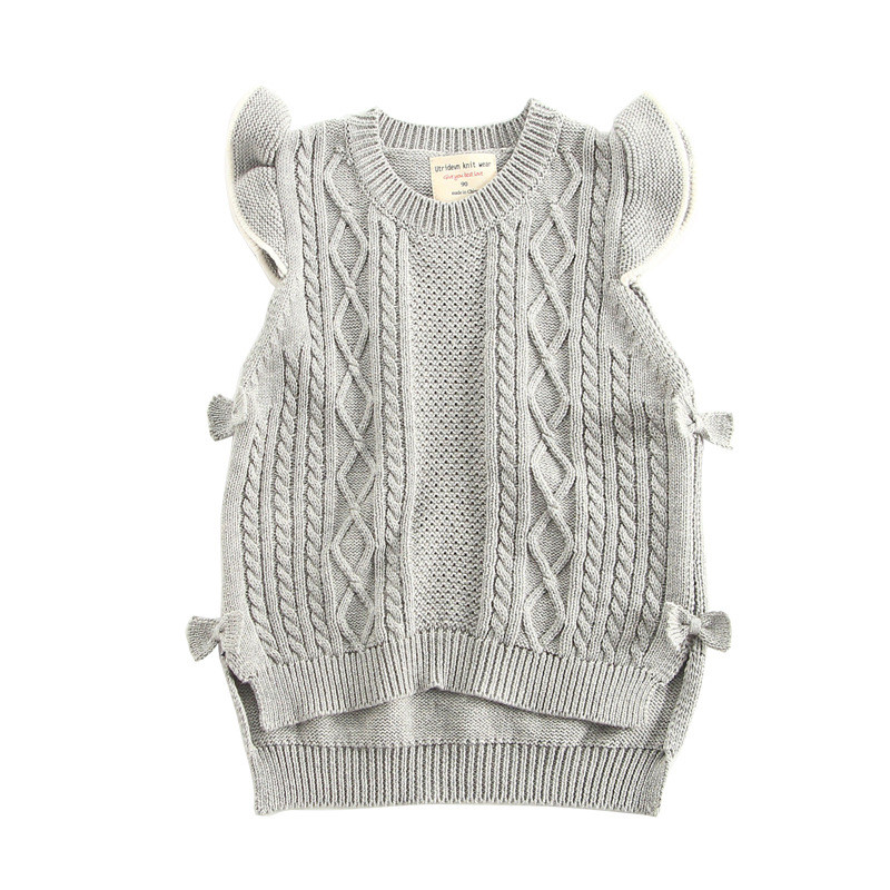 2021 coreeană primăvară toamnă fete tricotat pulover vestă fără mâneci Pulover Topuri fete vestă DT253