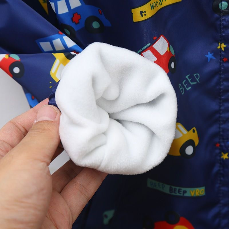 Dječja jakna s kapuljačom za bebe Kaputi Jesen za dječake Crtić Vrlo dobro održava toplinu Jakna Kaput za malu djecu Jakna s patentnim zatvaračem Gornja odjeća 90-130 cm