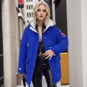 2023. Zimski šik pamučni pufer parka kaputi s kapuljačom Ženska široka jednobojna topla jakna Ženska nova modna odjeća s patentnim zatvaračima