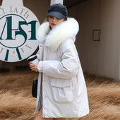 2023. Ženska zimska hladna jakna Puhana parka s velikim krznenim ovratnikom Topli ležerni kaput s kapuljačom Ženska pufer jakna Gornja odjeća otporna na vjetar