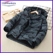 Dugi zimski kaput za djecu Dječaci Jakne Djevojčice Kaput za bebe Debela dječja topla gornja odjeća Snježno odijelo s kapuljačom Odjeća otporna na vjetar