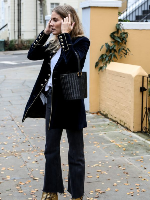 Jachetă nouă de toamnă pentru femei, cu gât în picioare, cu mâneci lungi, elegantă, din catifea, cu mai mulți nasturi, trenci pentru femei