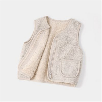 vestă fleece pentru fete, băiețel, vestă de catifea pentru fată, vestă caldă, vestă pentru copii, vestă fără mâneci, îmbrăcăminte de toamnă, urs sugar fetiță