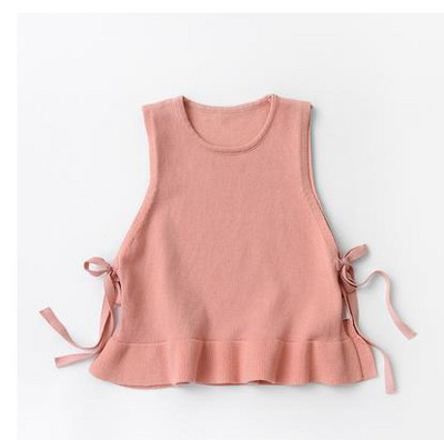 Dječji pleteni prsluk Novi džemper bez rukava za djevojčice 2020. Jednobojni prsluk za djevojčice DT167