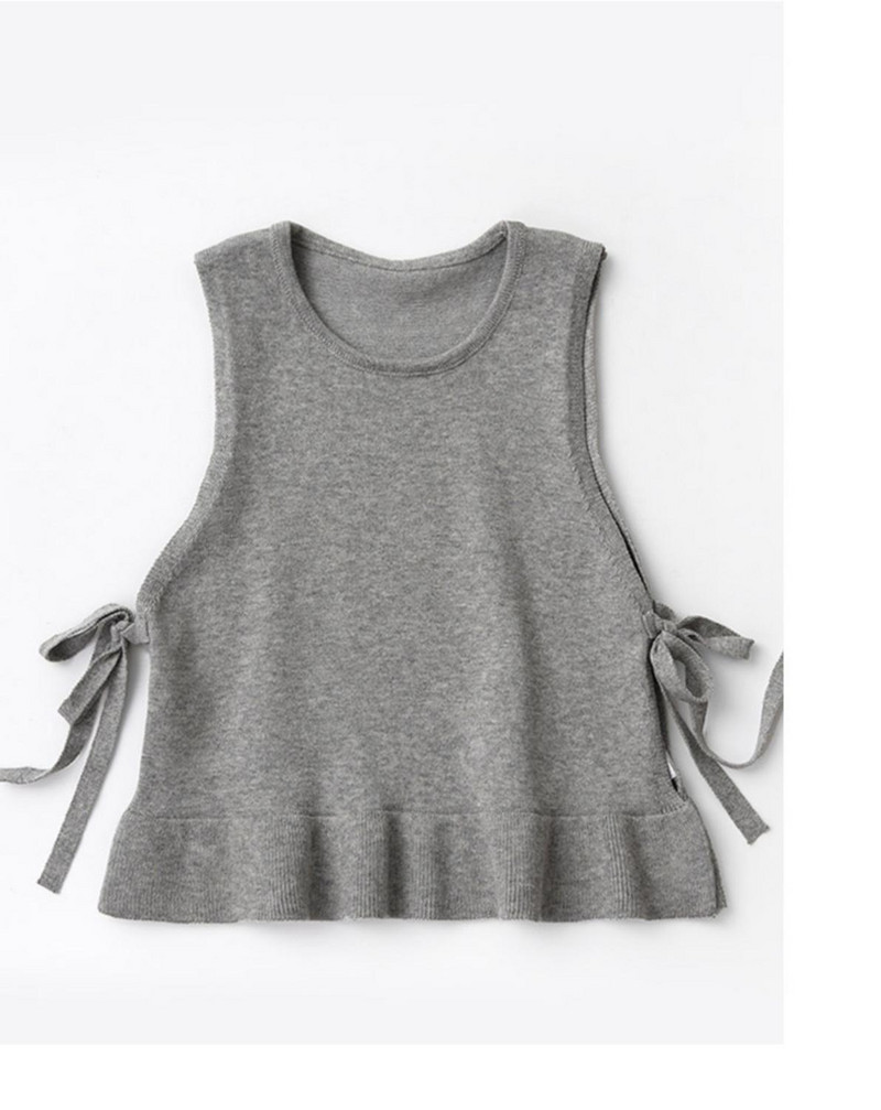 Dječji pleteni prsluk Novi džemper bez rukava za djevojčice 2020. Jednobojni prsluk za djevojčice DT167