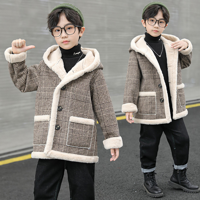 Kaput za dječaka Debeli topli kaput za dječaka Ležeran stil Dječja jakna Zimska jesen Dječja odjeća za dječake 6 8 10 12 14