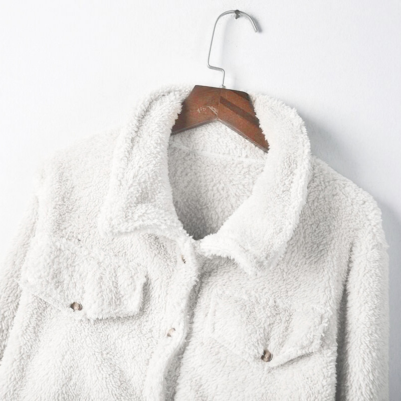 Jachete de iarnă pentru femei mărimi mari Îmbrăcăminte de toamnă pentru femei Jachetă din lână din lână de miel Jachetă cardigan scurtă de iarnă