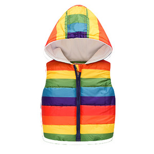 Zimski prsluk s kapuljačom za dječake Različiti stilovi iz crtanih filmova Modni uzorci Prsluk Jakna za dječake Unutarnji sloj Baršun Održava toplinu Dječja odjeća