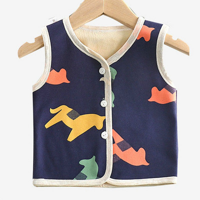Mazuļu apģērbs Vestes un vestes Kokvilnas veste meitenei zēnam ziemas rudens siltā veste bērniem bezpiedurkņu jaka mēteļi