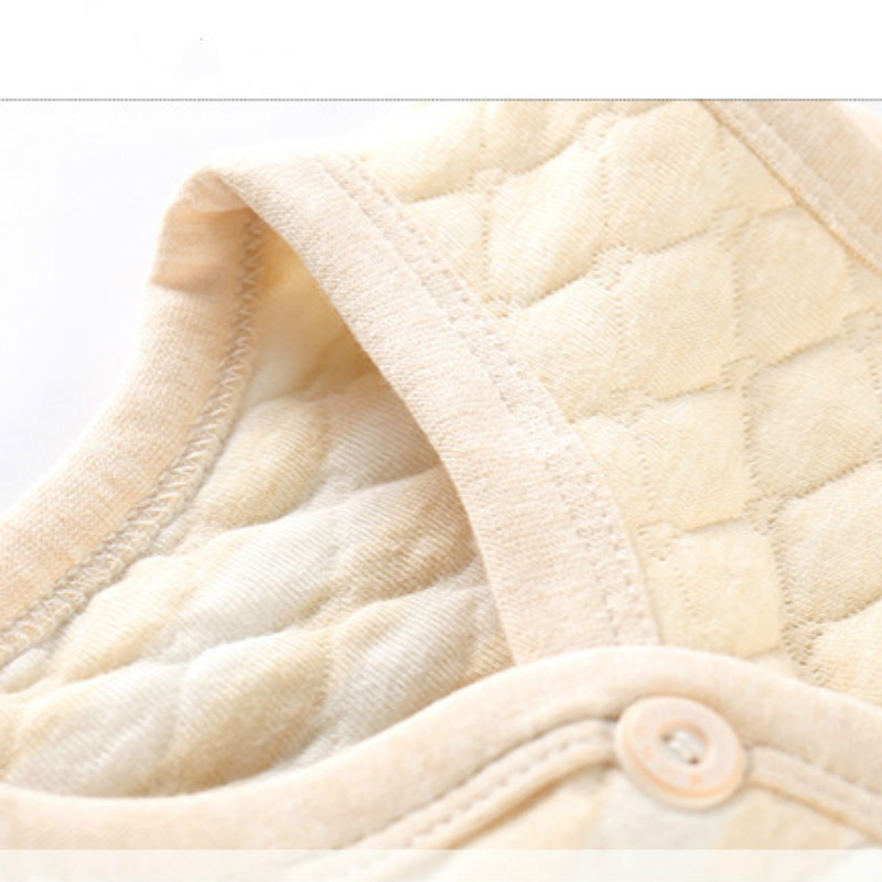 Kūdikių rūbai Liemenės ir liemenės Medvilninė liemenė mergaitei berniukui Žiemos rudens šilta liemenė Vaikiška striukė be rankovių