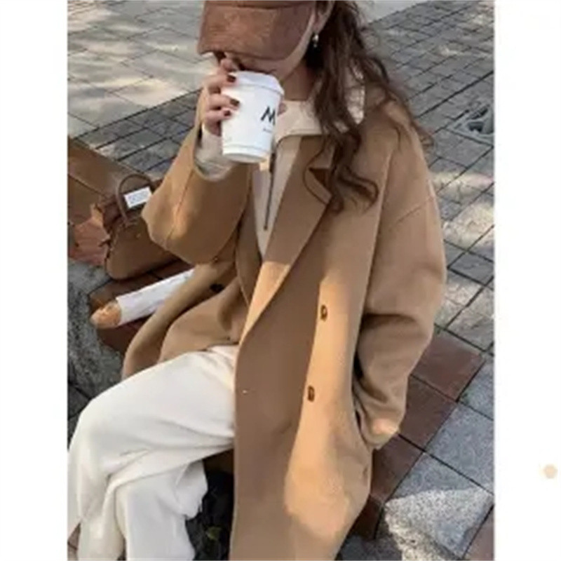 Paltoane de iarnă pentru femei 2024 Nou în epocă Harajuku Moda Toamnă Îmbrăcăminte pentru femei Top cu mânecă lungă Trench în stil coreean Trench lung